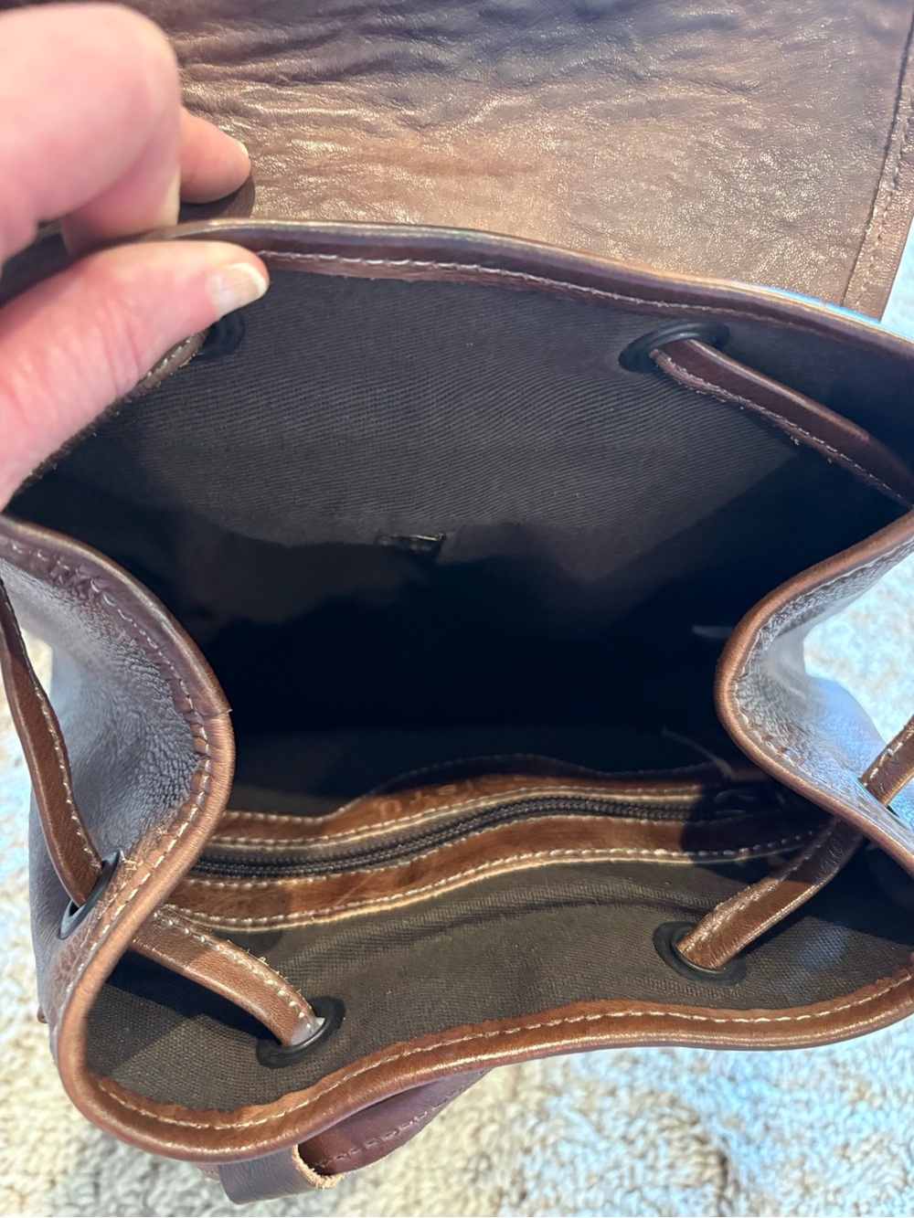 BedStu Dabney Leather Mini Backpack - Picture 9 of 9